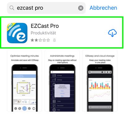 EZCast Pro im Apple App-Store