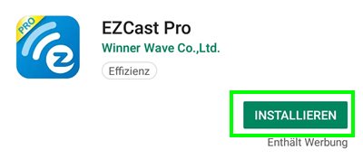 EZCast Pro im Google Play Store